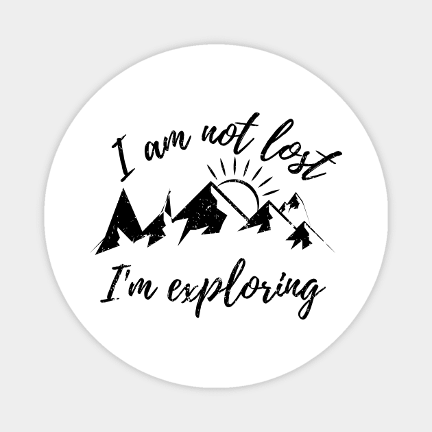 Mountains Hiking Magnet by Johnny_Sk3tch